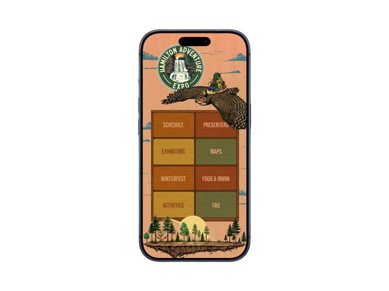 Hamilton Adventure Expo app preview